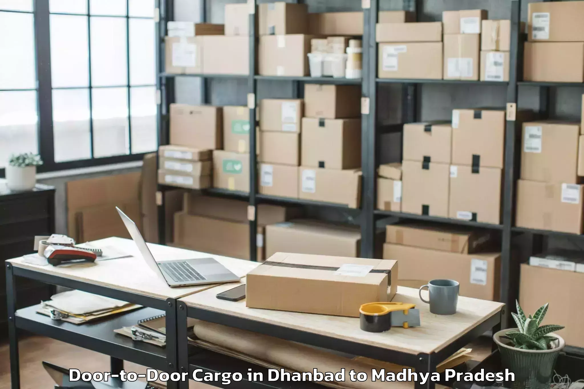 Leading Dhanbad to Seondha Door To Door Cargo Provider